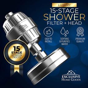 img 2 attached to 🚿 15-Stage Filtered Shower Head Combo with High-Pressure & Vitamin Infused System to Soften Water, Remove Chlorine, Heavy Metals & Impurities for Rejuvenated Skin & Hair