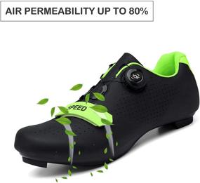 img 3 attached to 👟 Premium Microtex Spinning Men's Cycling Shoes