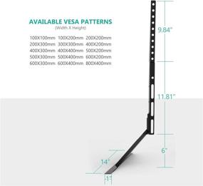 img 1 attached to 📺 WALI Universal TV Stand Table Top for LCD Flat Screen TVs, 22-65 inch, VESA 800x400mm