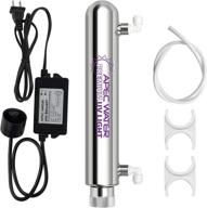 🚰 revolutionize your water quality with apec water systems' intense stainless steel ultra-violet sterilizer filtration kit ug-uvset-1-4-ss logo