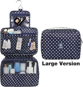 img 2 attached to 🧳 Hanging Toiletry Cosmetic Organizer: sleek, durable and waterproof for your travel essentials!