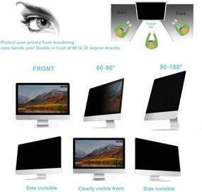 img 3 attached to 🖥️ VIYOYA 20 Inch Computer Privacy Screen Filter - (16:9 Aspect Ratio) - Anti-Glare & Anti-Scratch with 97% UV Protection - Privacy Screen Protector Film for Widescreen PC LCD Monitor