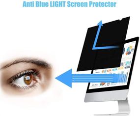 img 1 attached to 🖥️ VIYOYA 20 Inch Computer Privacy Screen Filter - (16:9 Aspect Ratio) - Anti-Glare & Anti-Scratch with 97% UV Protection - Privacy Screen Protector Film for Widescreen PC LCD Monitor