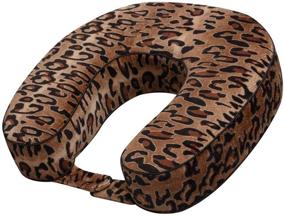 img 3 attached to 🐆 Premium Leopard Print Memory Foam Neck Pillow - Top Choice for Ultimate Cushioning and Comfort