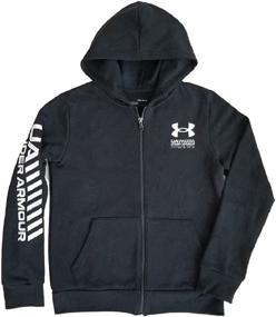 img 1 attached to Under Armour Rival Hoodie Black Boys' Clothing for Active