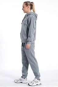 img 1 attached to Comfy and Stylish Velour Tracksuit Set: Women's 2-Piece Joggers Outfit