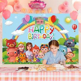 img 2 attached to Fun-filled Cartoon Family Happy Birthday Party Banner - Vibrant 5 x 3ft Decoration Photography Background for Memorable Photo Studio, Baby Shower & Birthday Party Supplies!