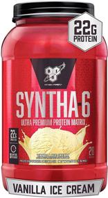 img 4 attached to SYNTHA-6 Whey Protein Powder with Micellar Casein & Milk Protein Isolate - Vanilla Ice Cream Flavor, 28 Servings (Packaging May Vary)