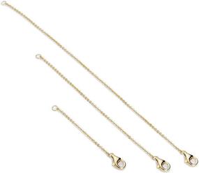 img 4 attached to Удлинители для ожерелья и браслета из стерлингового серебра