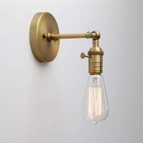 img 2 attached to Металлический настенный светильник Permo Vintage Industrial Pole Wall Mount Mini Single Bra (Anqitue)