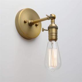 img 1 attached to Металлический настенный светильник Permo Vintage Industrial Pole Wall Mount Mini Single Bra (Anqitue)