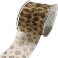 may arts 2 inch ribbon leopard logo