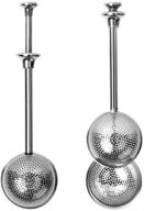 🍵 kmeivol tea infuser balls - set of 2 stainless steel premium tea strainers for loose tea, filters tea interval diffuser for loose leaf, spices, seasonings logo