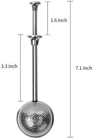 img 3 attached to 🍵 Kmeivol Tea Infuser Balls - Set of 2 Stainless Steel Premium Tea Strainers for Loose Tea, Filters Tea Interval Diffuser for Loose Leaf, Spices, Seasonings