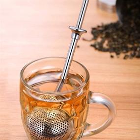 img 1 attached to 🍵 Kmeivol Tea Infuser Balls - Set of 2 Stainless Steel Premium Tea Strainers for Loose Tea, Filters Tea Interval Diffuser for Loose Leaf, Spices, Seasonings