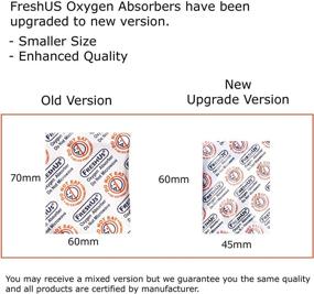 img 2 attached to 🌬️ FreshUS 300cc Oxygen Absorber: 10 Packs of 10 Packets for Long Term Food Storage - 100% Effective Preservation (100, 300 CC)