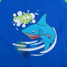 img 2 attached to 🏊 TFJH E Kids Boys Swimsuit: Stay Sun-Safe with UPF 50+ UV Protection 2PCS Fish Swimwear