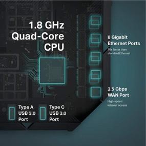 img 2 attached to 🔁 Renewed TP-Link AX6000 WiFi 6 Router - Smart WiFi Router with 8 Streams, Next-Gen 802.11ax 1.8GHz Quad-Core CPU (Archer AX6000)