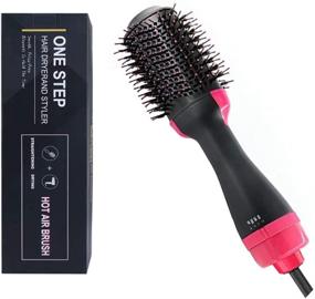 img 2 attached to Revolutionary One-Step Hair Dryer & Volumizer Styler: Salon-Quality Hot Air Paddle Brush with Negative Ion Generator for Effortless Hair Straightening, Curling, and Volume Boosting