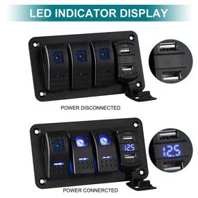 img 2 attached to Waterproof Aluminum Charger Digital Voltmeter