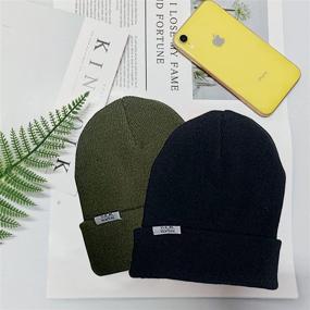 img 3 attached to New York DEM Beanie 🧢 Шапка - универсального размера (набор из 2)