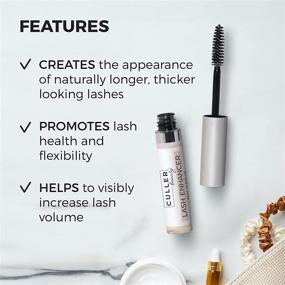 img 3 attached to CULLER BEAUTY Eyelash Serum: Hyaluronic Acid & Glycoprotein-Infused Moisture Retainer for Stronger, Voluminous Natural Lashes. Includes Easy-to-Apply Brush Applicator & Clear Pre-Mascara Primer.