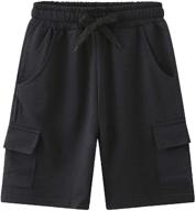 cromoncent elastic lightweight drawstring boys' clothing with pockets logo