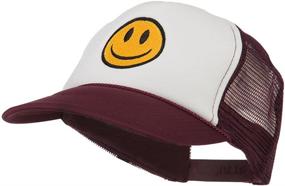 img 3 attached to E4Hats Smiley Face Embroidered Foam Outdoor Recreation and Climbing