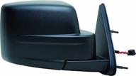 🚗 enhanced seo: textured black dodge nitro passenger side mirror - foldaway, gts code, heated power (10 pin/5 wire) logo