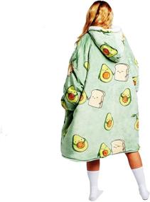 img 3 attached to The Oodie Blanket Hoodie: Premium Wearable Blanket for Adults and Kids in All Patterns and Colors