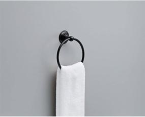img 4 attached to 🛁 Enhance Your Bathroom Décor with the DELTA Providence Towel Ring in SpotShield Venetian Bronze - Explore Now!