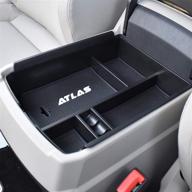 enhance storage and organization with senlukit center console organizer tray for vw volkswagen atlas logo