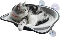 🐱 premium cat window perch: sturdy window mounted cat bed with 4 heavy duty suction cups, holds up to 33 lbs logo