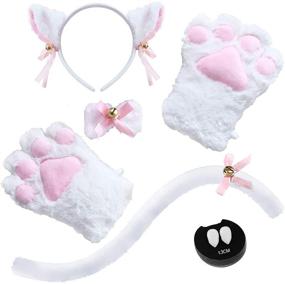 img 4 attached to Abida Cat Cosplay Costume Halloween Pink Cats for Apparel