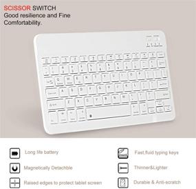 img 1 attached to Anther Bling Keyboard Case Compatible With Samsung Galaxy Tab A 10