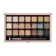 🎨 profusion cosmetics chocolates 21 shade eyeshadow palette collection with brush logo