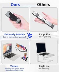 img 2 attached to Portable SUPGALIY Ergonomic Universal Compatible Laptop Accessories