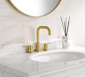 img 3 attached to 💦 TimeArrow TAF830E PB Brushed Bathroom Faucet - Widespread