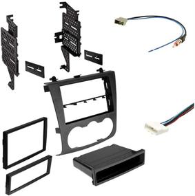 img 1 attached to Enhance Your Nissan Altima (2007-2012) with American International Single/Double DIN Radio Dash Kit + All-in-One Adapter and Wiring Harness - NDK727CP