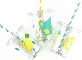 img 4 attached to Lemon Party Disposable Cups Lemonade