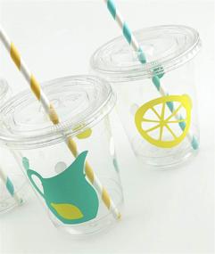 img 2 attached to Lemon Party Disposable Cups Lemonade