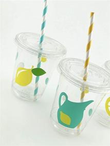 img 3 attached to Lemon Party Disposable Cups Lemonade
