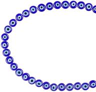 💙 nbeads 10mm lampwork evil eye beads: stunning turkish blue glass spacer beads for diy crafts, bracelets & jewelry making - handmade, flat round shape, about 38pcs logo