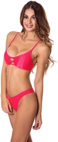 img 2 attached to RELLECIGA Womens Strappy Triangle Brazilian Swimwear for Women