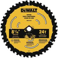 🔪 dewalt dwa181424 8-1/4-inch 24-tooth circular saw blade: enhanced cutting precision for effortless performance logo