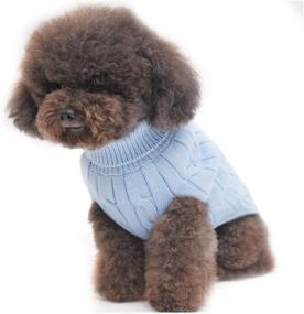 img 4 attached to DeltaShop Pet Jumpers Sweaters Blue