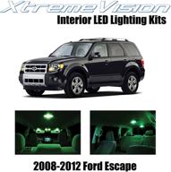 xtremevision interior led for ford escape 2008-2012 (8 pieces) green interior led kit installation tool tool logo