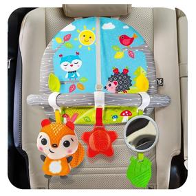 img 4 attached to 🚗 BENBAT Double Sided Car Seat Activity Arch: The Perfect Baby Toy Activity Center for Developmental Fun On-the-Go