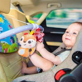 img 3 attached to 🚗 BENBAT Double Sided Car Seat Activity Arch: The Perfect Baby Toy Activity Center for Developmental Fun On-the-Go