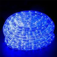 🔵 leisurelife 150ft waterproof led rope lights peacock blue with 1620 lights - ideal for outdoor use логотип